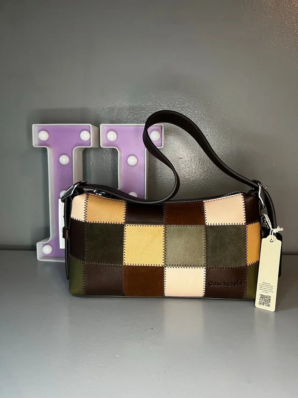 Coachtopia Coach Alter/Ego Small Slouchy Shoulder Bag - Olive Multi